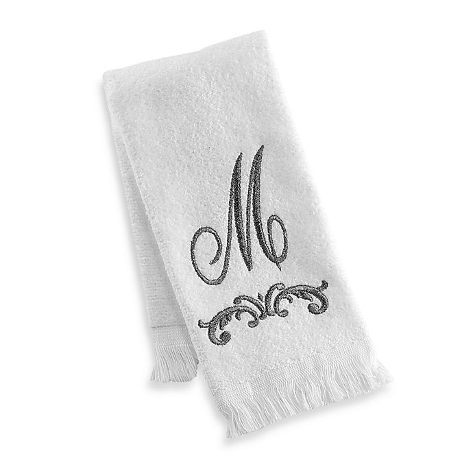 slide 1 of 1, Avanti Monogram Letter M'' Fingertip Towel'', 1 ct