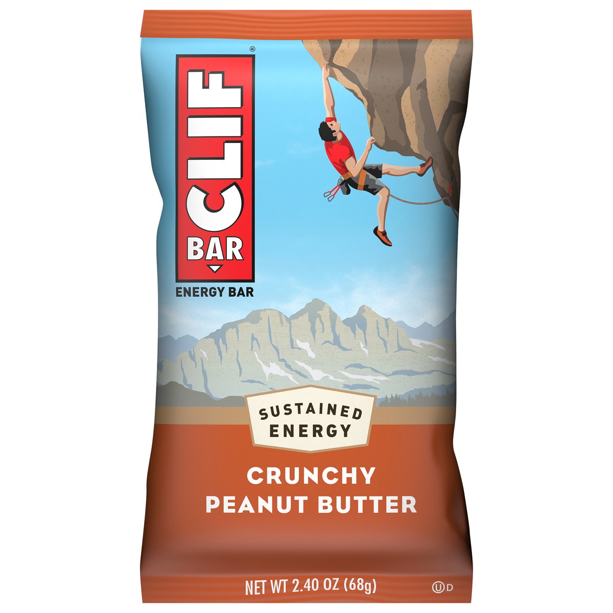 slide 8 of 9, CLIF BAR - Crunchy Peanut Butter - Made with Organic Oats - 11g Protein - Non-GMO - Plant Based - Energy Bar - 2.4 oz., 2.4 oz