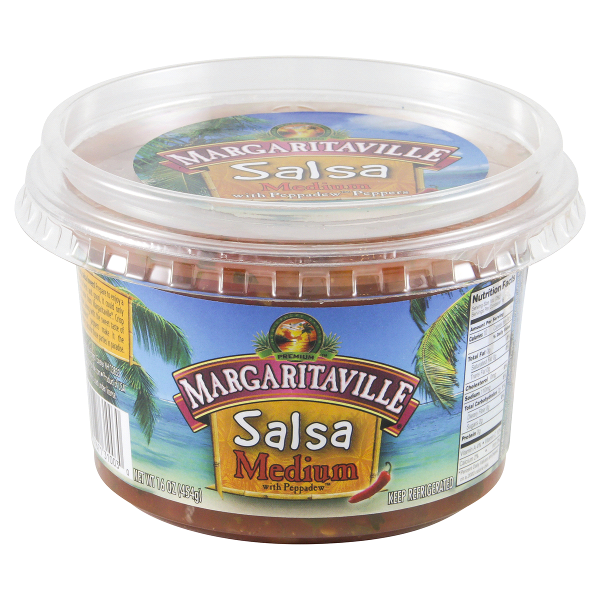 slide 1 of 1, Margaritaville Salsa Medium with Peppadew, 16 oz