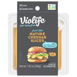 Violife Just like Mature Cheddar Slices, Dairy-Free Vegan 7.05 oz Pack