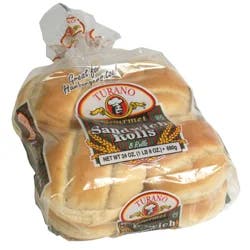 Turano Gourmet Sandwich Rolls, 24 oz, 8 ct