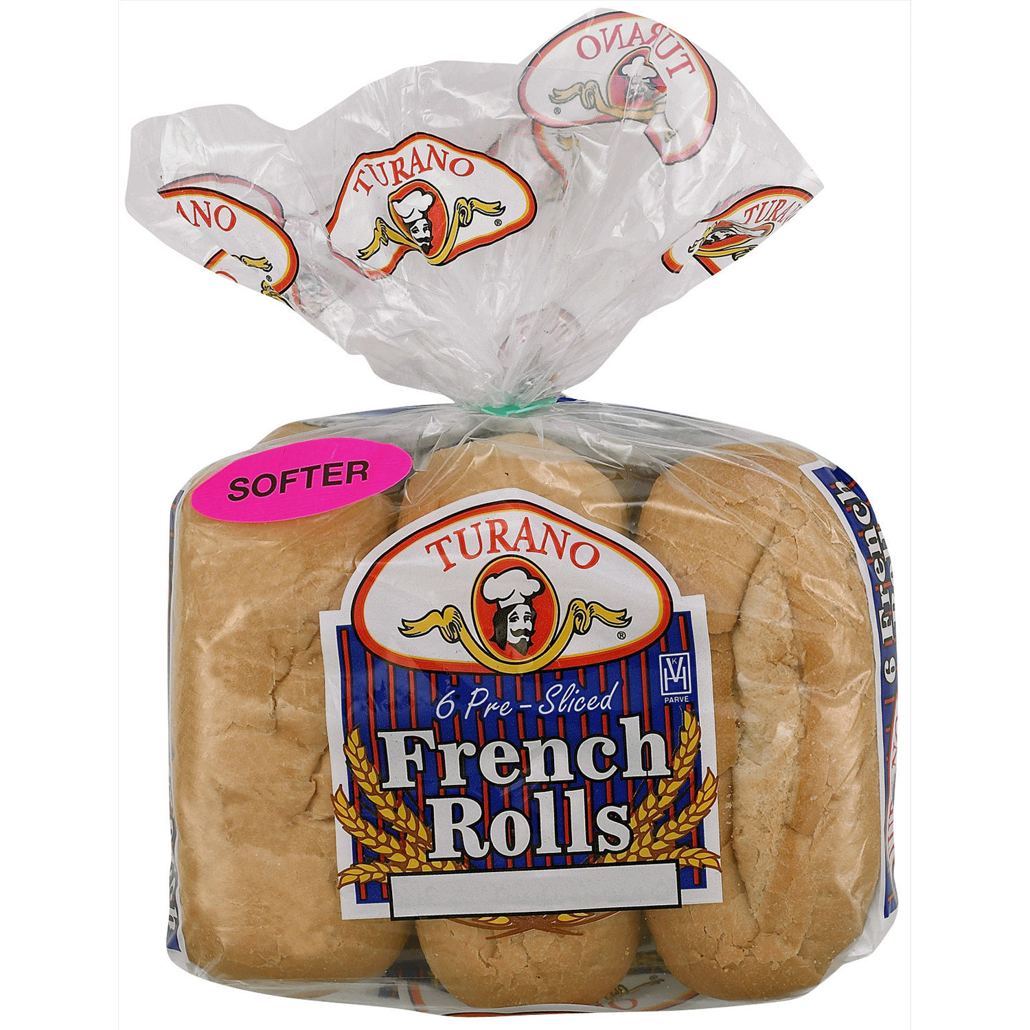 slide 1 of 1, Turano French Rolls, the Original, 6 ct; 16 oz