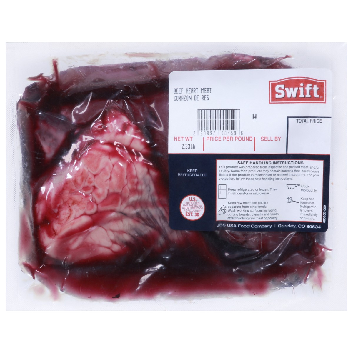 slide 2 of 11, H-E-B Fresh Beef Hearts, per lb