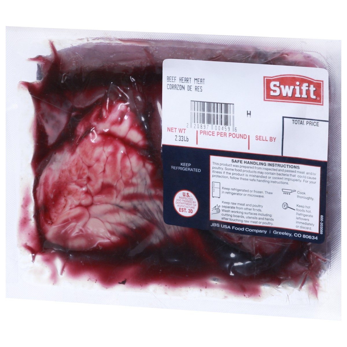 slide 5 of 11, H-E-B Fresh Beef Hearts, per lb