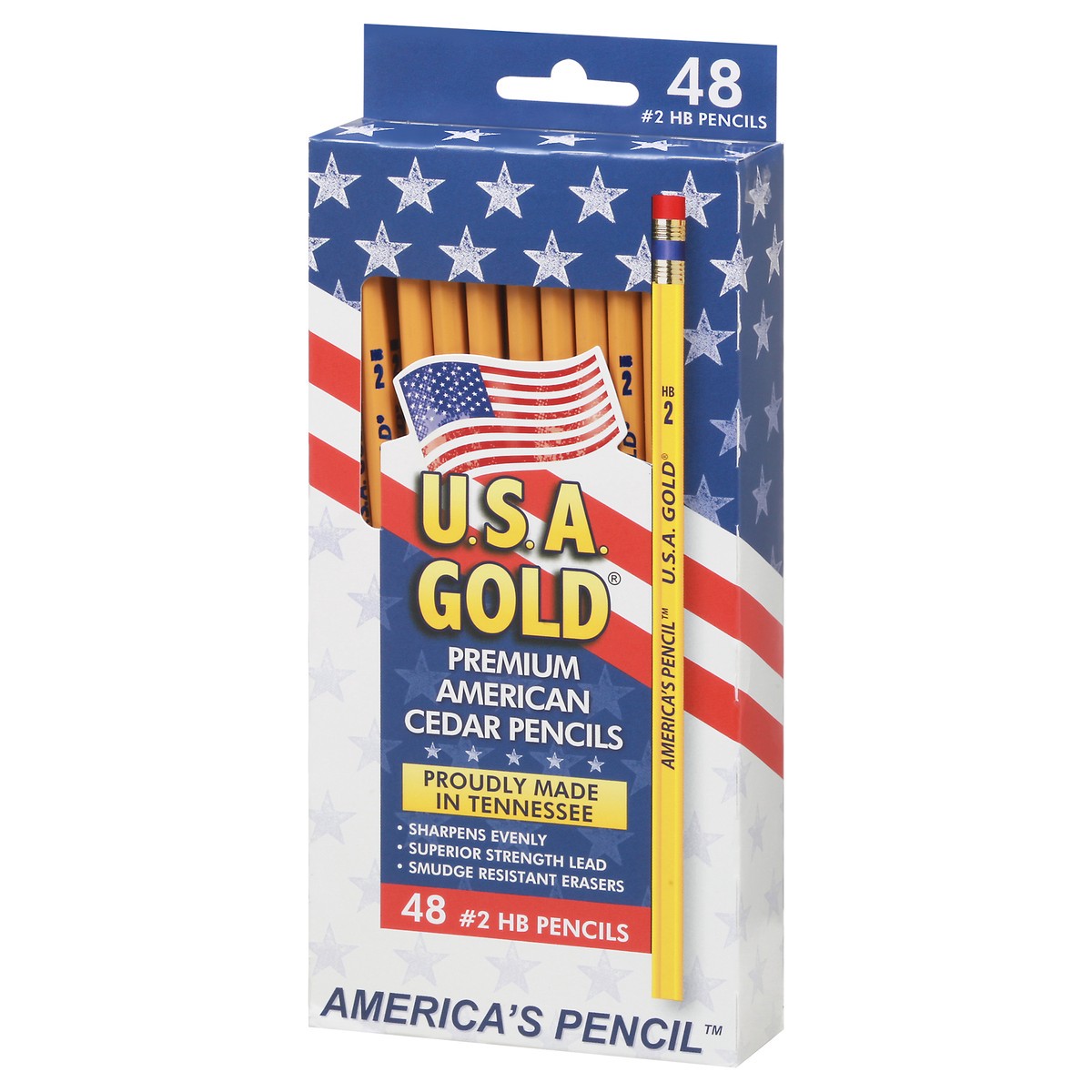 slide 3 of 10, USA Gold No. 2 HB Pencils 48 Pencils 48 ea, 48 ct