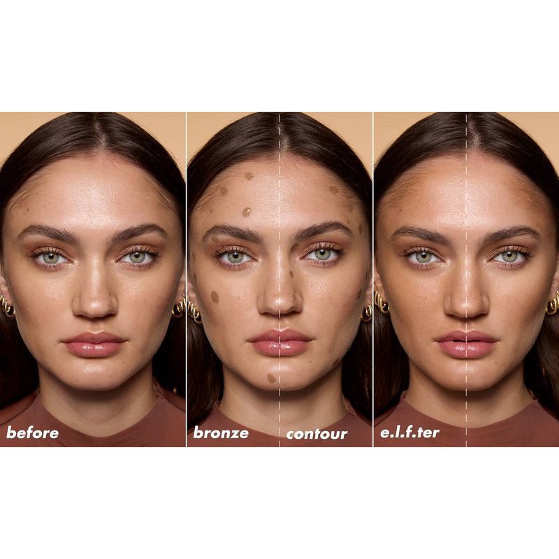 slide 12 of 14, e.l.f. Camo Liquid Bronzer and Contour, 2 Fair/Light, 0.13 fl oz