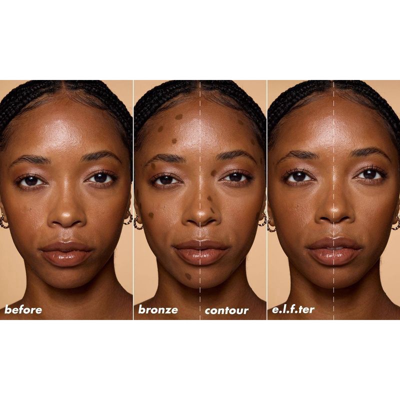 slide 4 of 14, e.l.f. Camo Liquid Bronzer and Contour, 2 Fair/Light, 0.13 fl oz