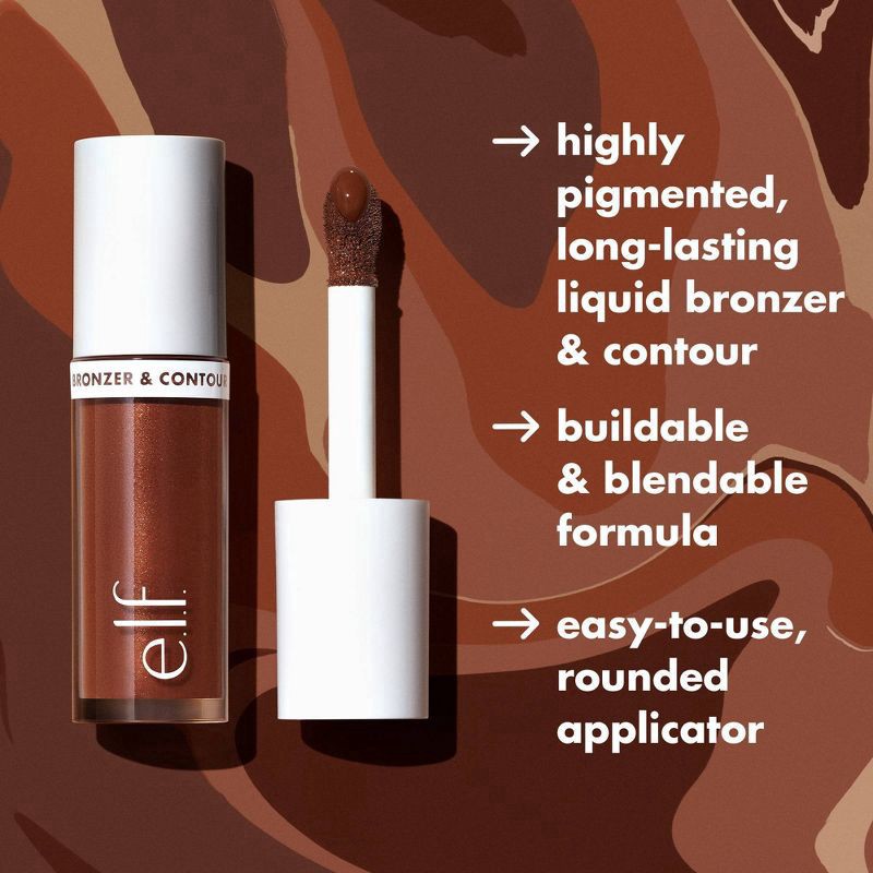slide 6 of 14, e.l.f. Camo Liquid Bronzer and Contour, 2 Fair/Light, 0.13 fl oz