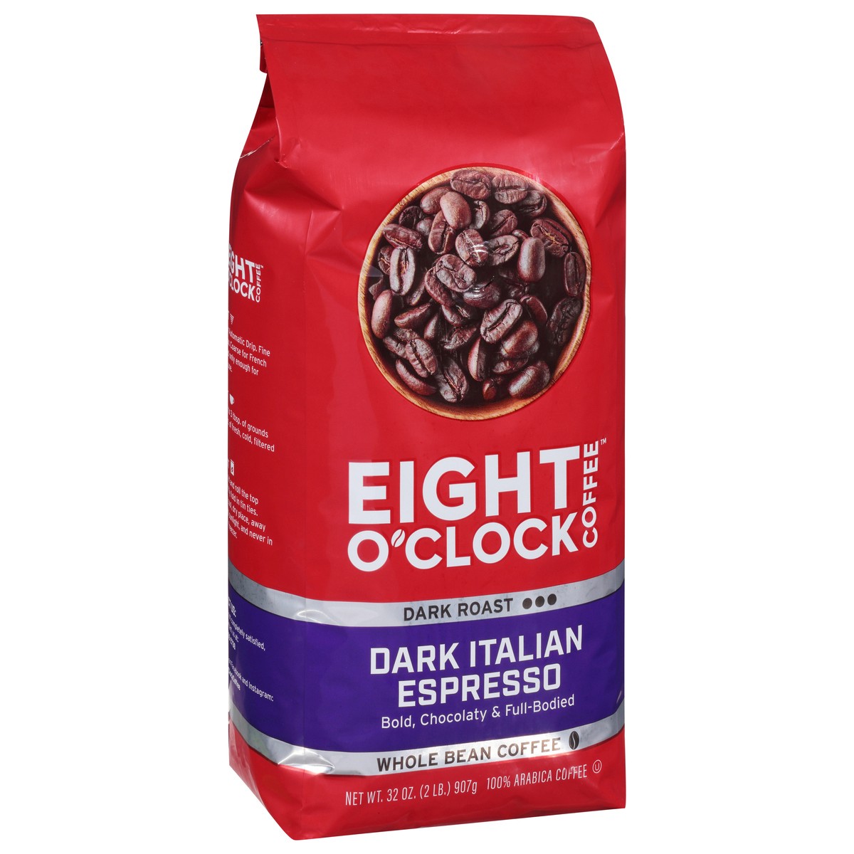 slide 4 of 9, Eight O'Clock Coffee Dark Italian Espresso Whole Bean - 32 oz, 32 oz
