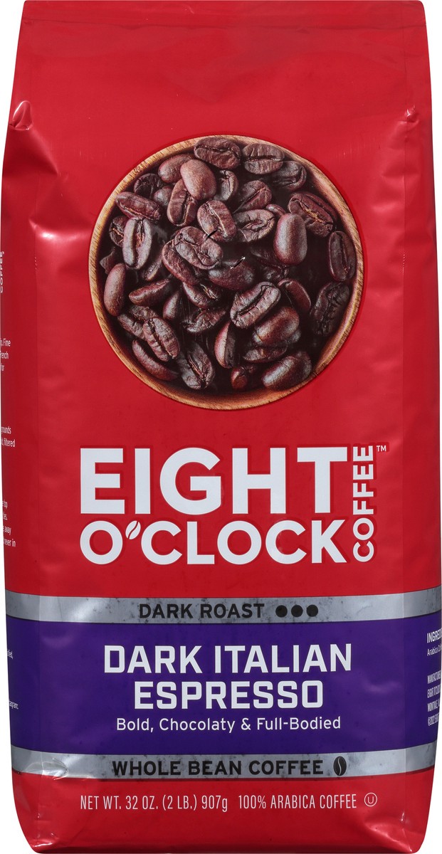 slide 6 of 9, Eight O'Clock Coffee Dark Italian Espresso Whole Bean - 32 oz, 32 oz