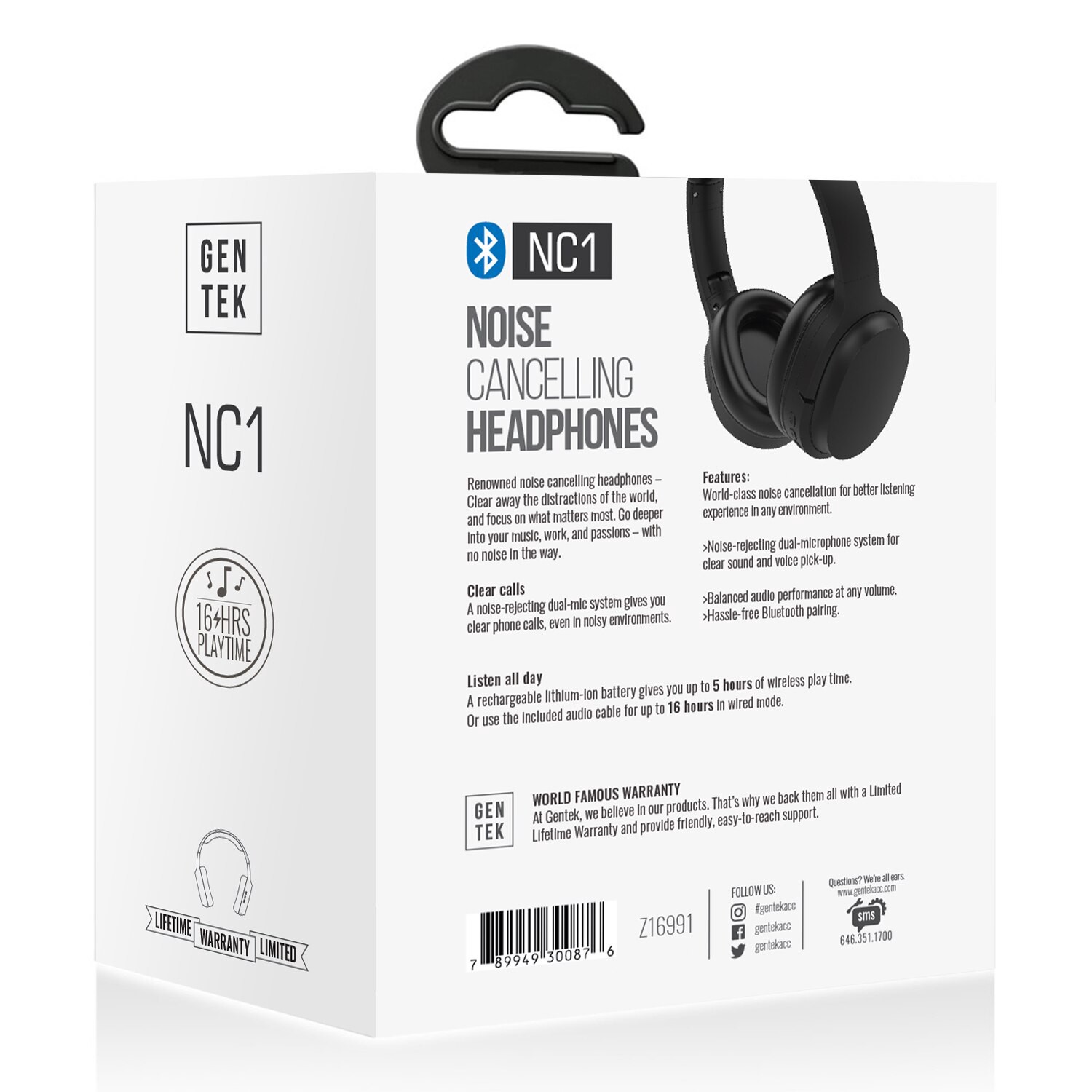 slide 2 of 4, Noise-Cancelling Headphone - Black, 1 ct
