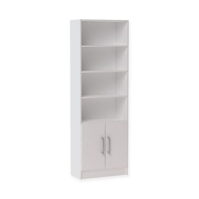 slide 1 of 3, Manhattan Comfort Catarina Cabinet Bookcase - White, 1 ct