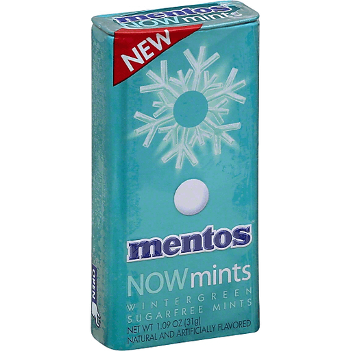 slide 2 of 3, Mentos Wintergreen Nowmints, 1.09 oz