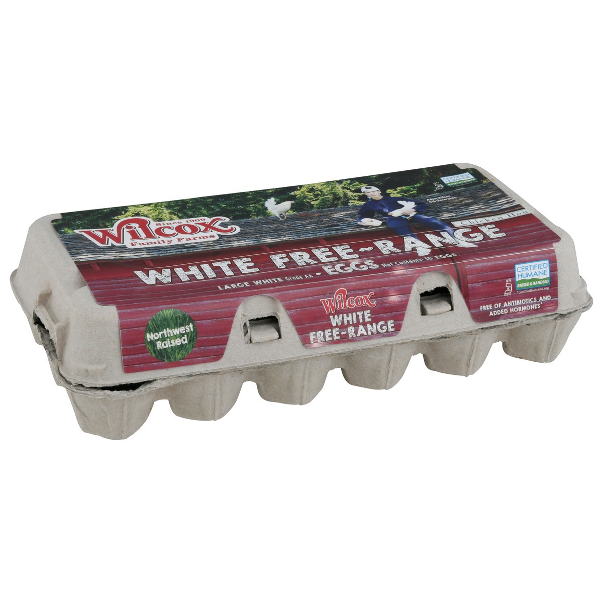 slide 4 of 11, Wilcox Free-Range White Eggs Large 18 ea, 18 ct