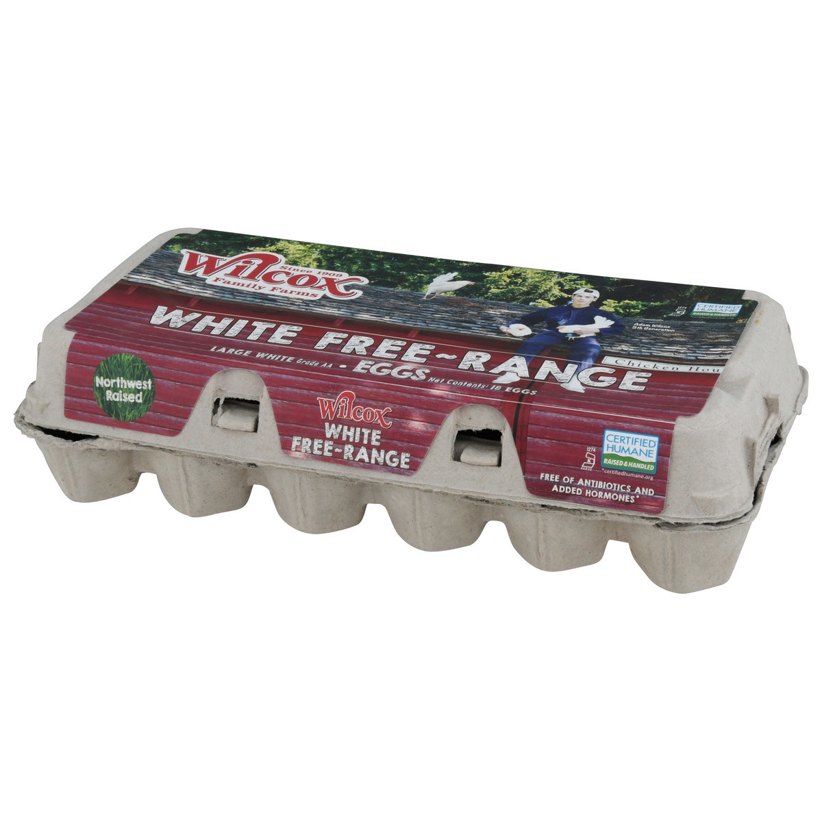 slide 3 of 11, Wilcox Free-Range White Eggs Large 18 ea, 18 ct
