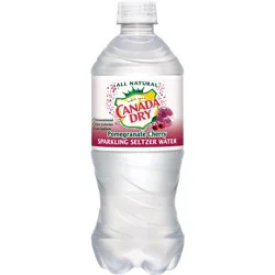 Canada Dry Pomegranate Cherry Sparkling Seltzer Water- 20 fl oz