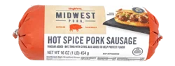 Hy-Vee Midwest Pork Hot Spice Pork Sausage