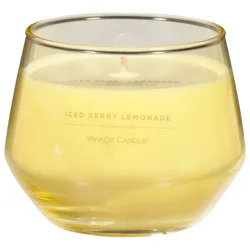 Yankee Candle Iced Berry Lemonade Candle with Essential Oils 1 ea