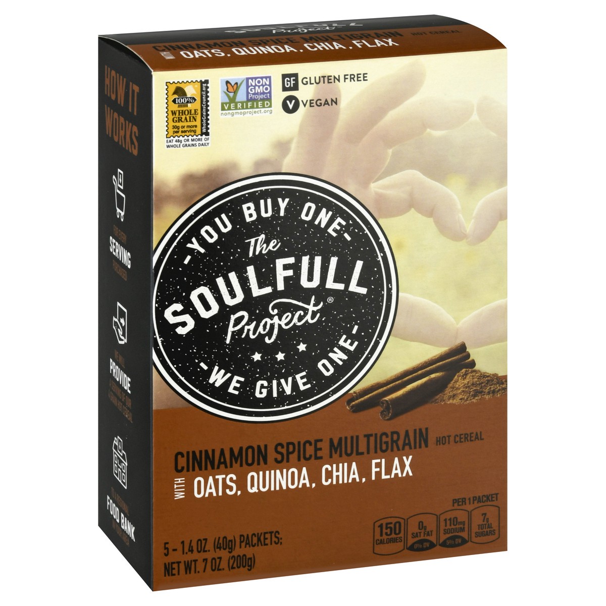 slide 5 of 11, The Soulfull Project Cinnamon Spice Multigrain Hot Cereal 5 ea, 5 ct