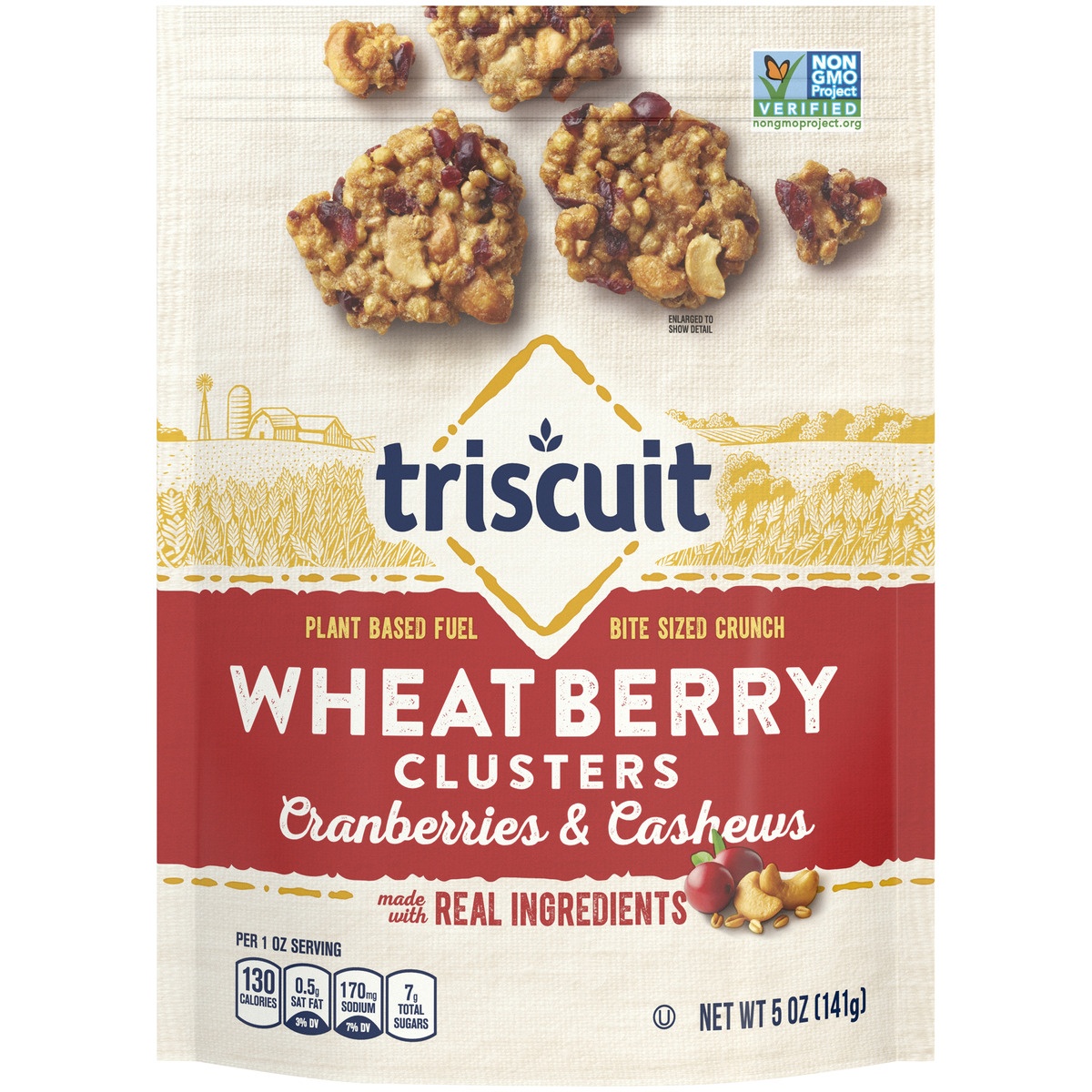 slide 1 of 7, Triscuit Wheat Berry Cranberry, 5 oz