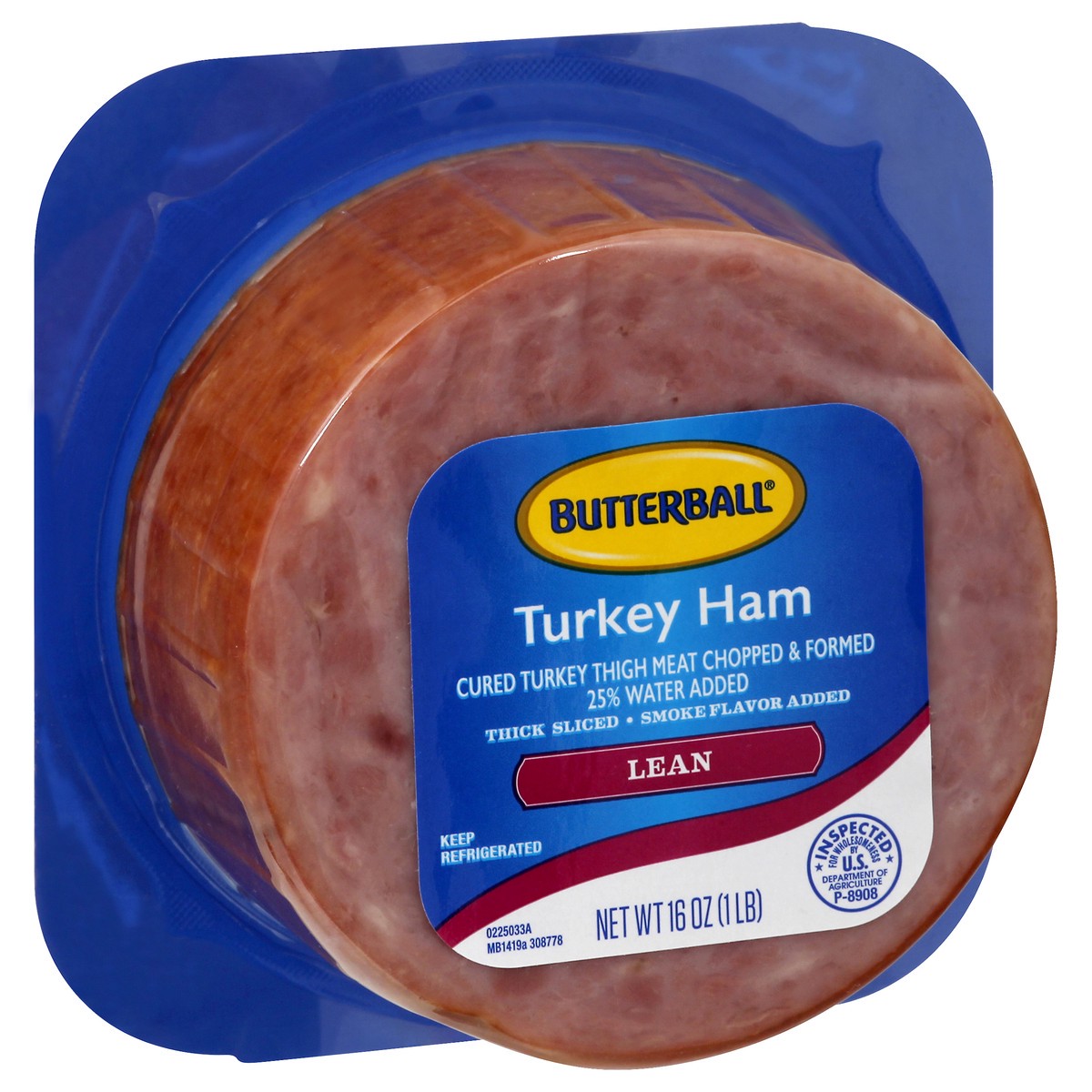 slide 9 of 9, Butterball Turkey Ham 16.0 oz, 16 oz