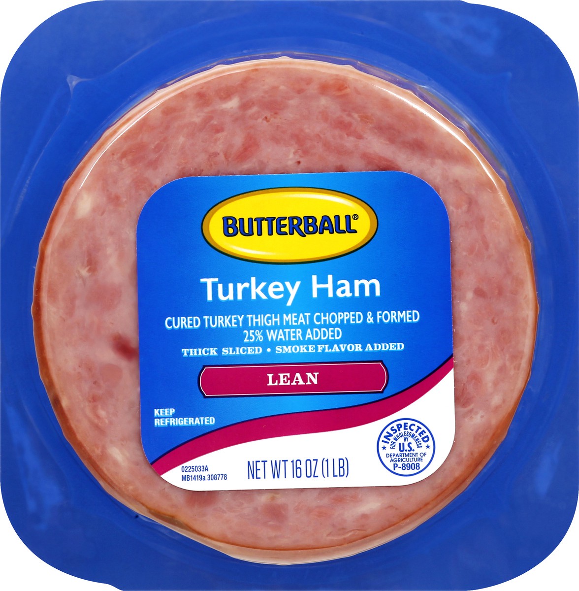 slide 4 of 9, Butterball Turkey Ham 16.0 oz, 16 oz