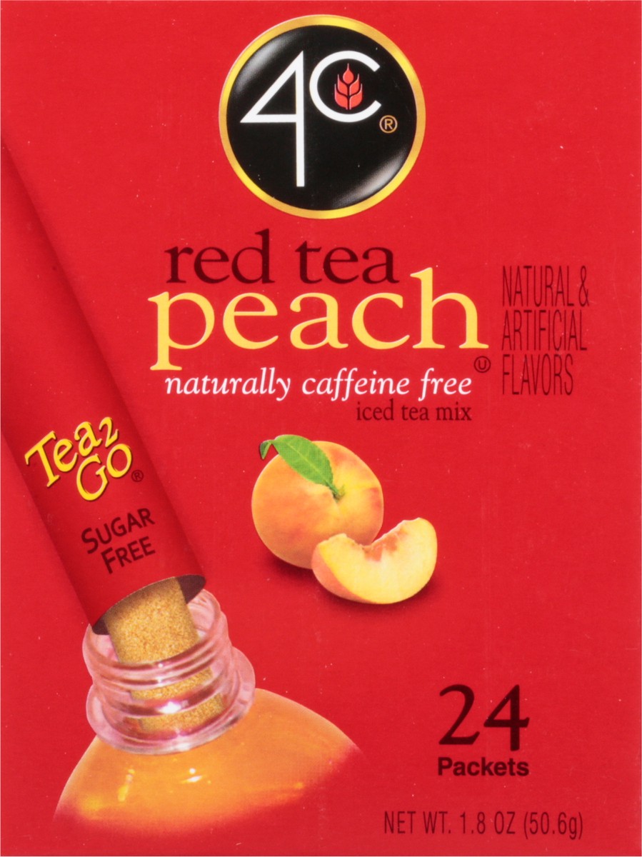 slide 10 of 14, 4C Red Tea Peach Drink Mix - 1.8 oz, 1.8 oz