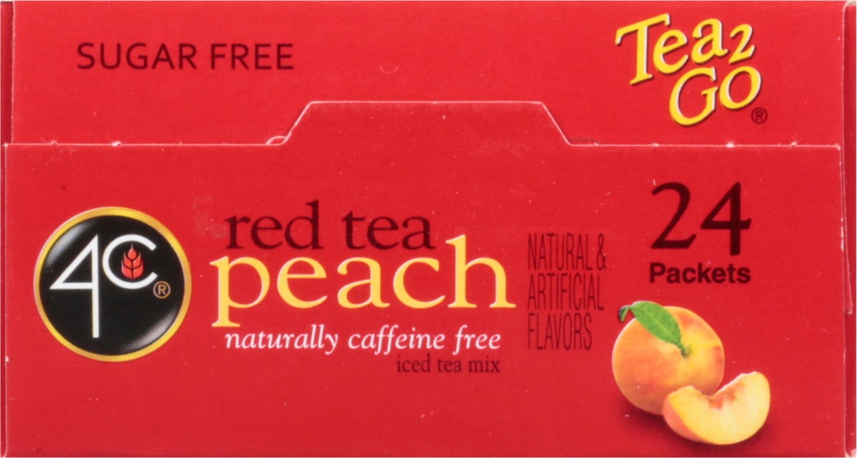 slide 4 of 14, 4C Red Tea Peach Drink Mix - 1.8 oz, 1.8 oz