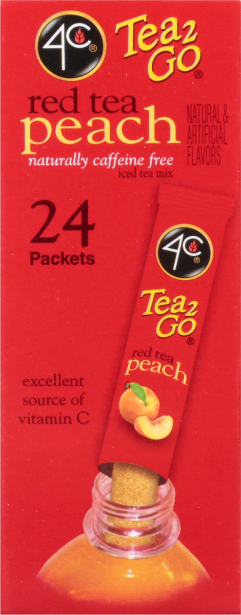 slide 6 of 14, 4C Red Tea Peach Drink Mix - 1.8 oz, 1.8 oz