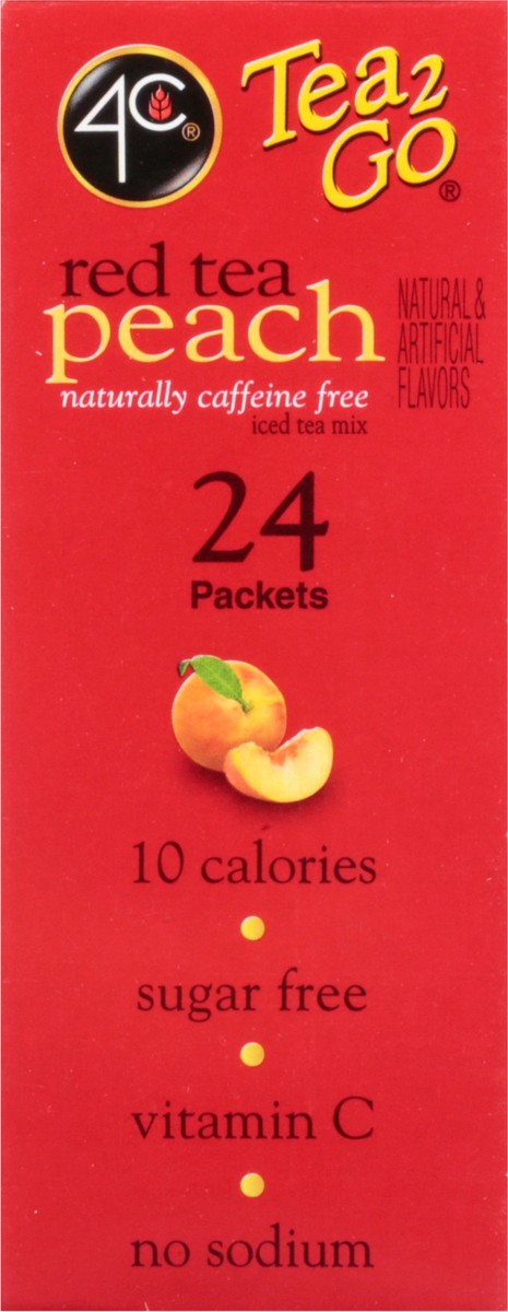 slide 11 of 14, 4C Red Tea Peach Drink Mix - 1.8 oz, 1.8 oz