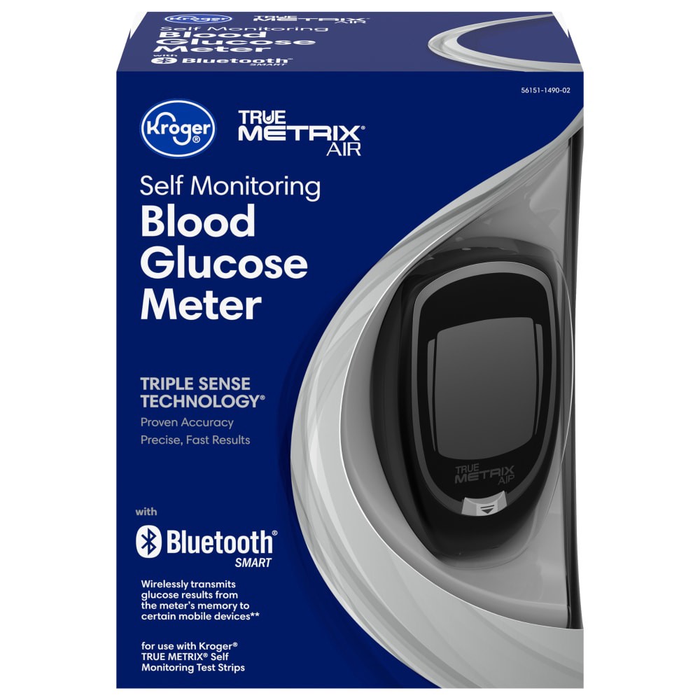 slide 1 of 6, Kroger True Metrix Air Self Monitoring Blood Glucose Meter, 1 ct