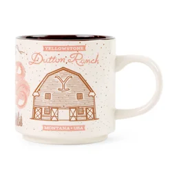 SILVER BUFFALO Yellowstone Dutton Ranch Destination 13oz. Single Stackable Ceramic Mug