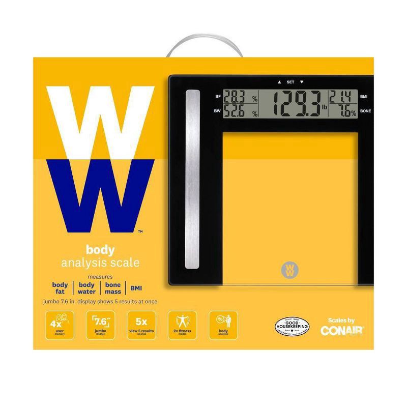 slide 2 of 11, Weight Watchers Glass Body Fat Scale Clear - Weight Watchers, 1 ct