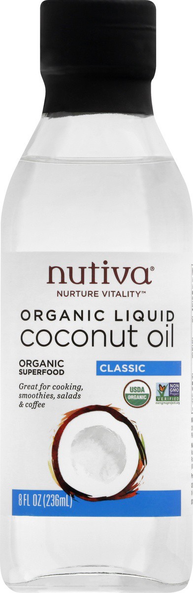 slide 7 of 9, Nutiva Nurture Vitality Organic Liquid Classic Coconut Oil, 8 fl oz
