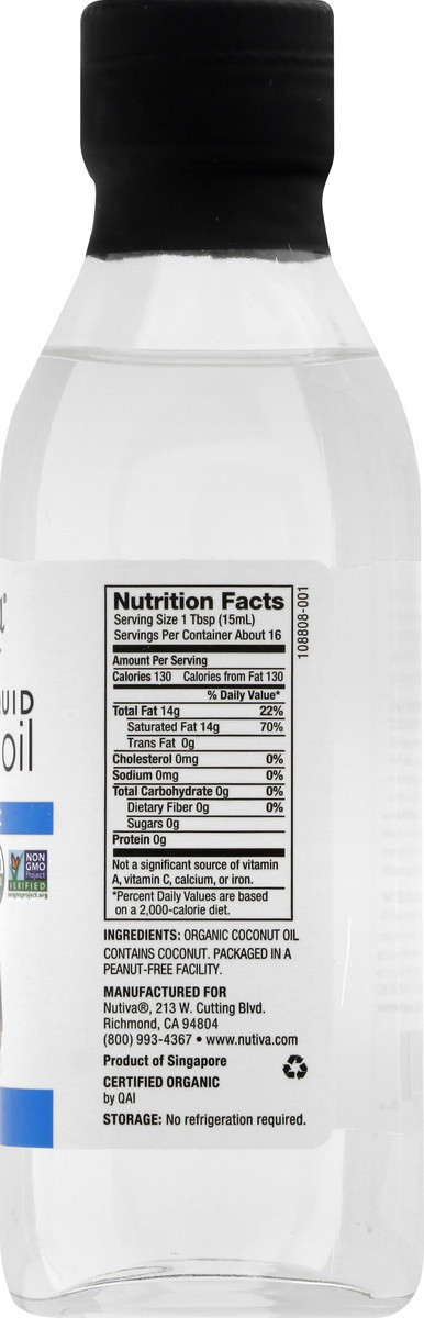 slide 5 of 9, Nutiva Nurture Vitality Organic Liquid Classic Coconut Oil, 8 fl oz