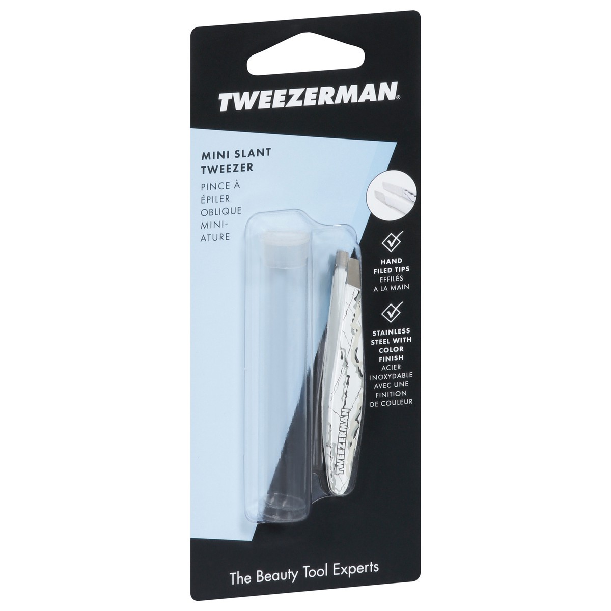 slide 2 of 9, Tweezerman Mini Slant Marble Tweezer 1 ea, 1 ct