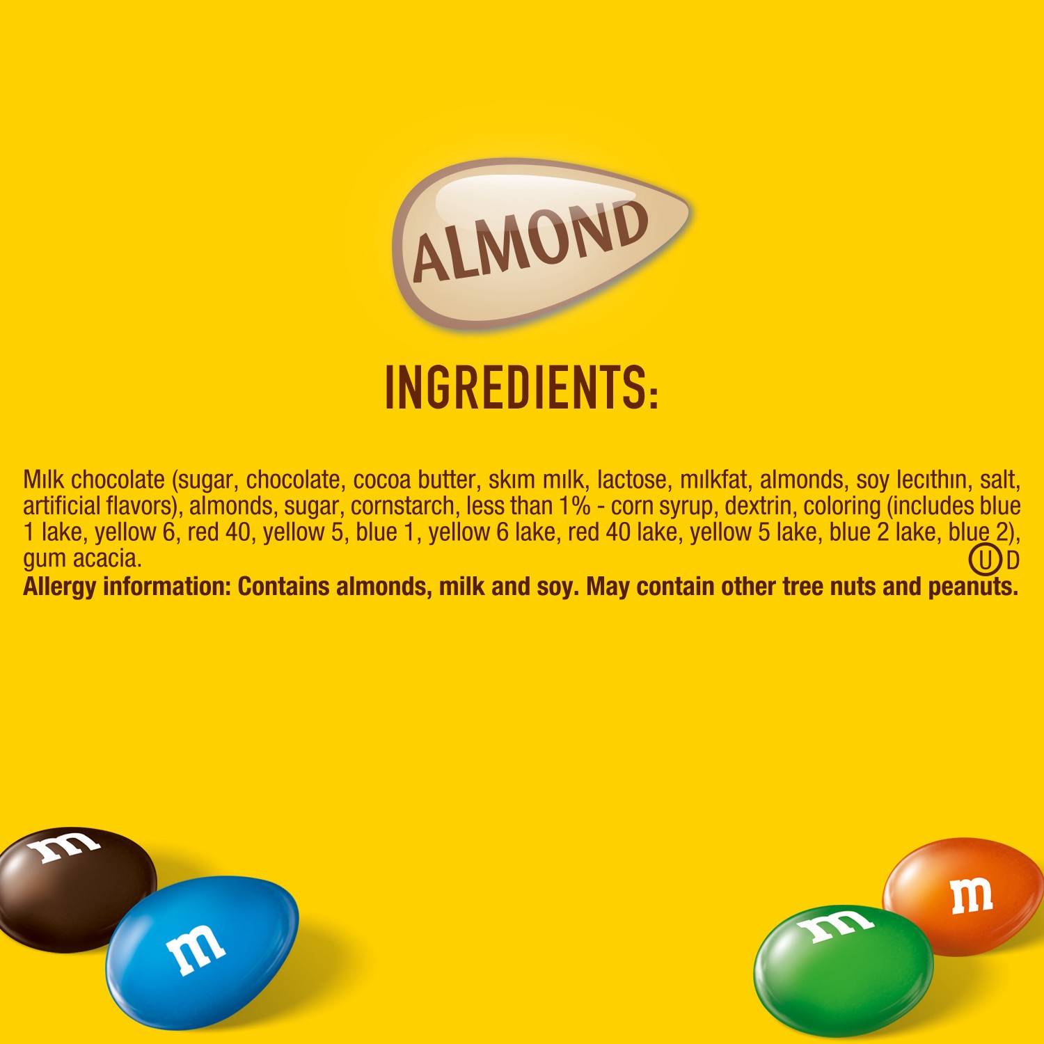 slide 5 of 8, M&M's Almond Milk Chocolate Candy, Sharing Size, 2.83 oz Bag, 2.83 oz