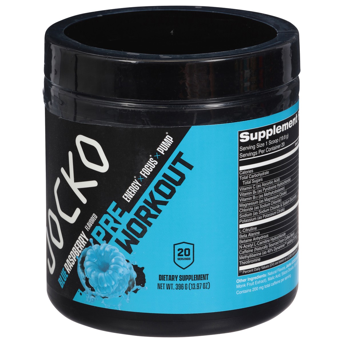 slide 3 of 4, Jocko Preworkout Blue Raspberry - 13.92 Oz, 13.92 oz