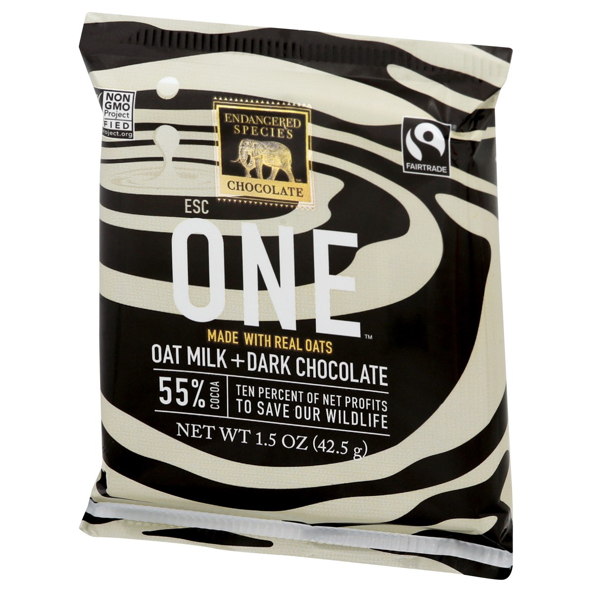 slide 3 of 10, Endangered Species Dark Chocolate, Oat Milk, 55% Cocoa, 1.5 oz