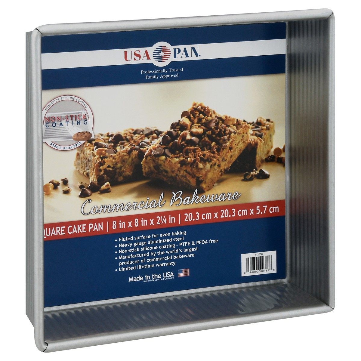 slide 8 of 11, USA Pan 8 Inch Square Square Cake Pan 1 ea, 1 ct