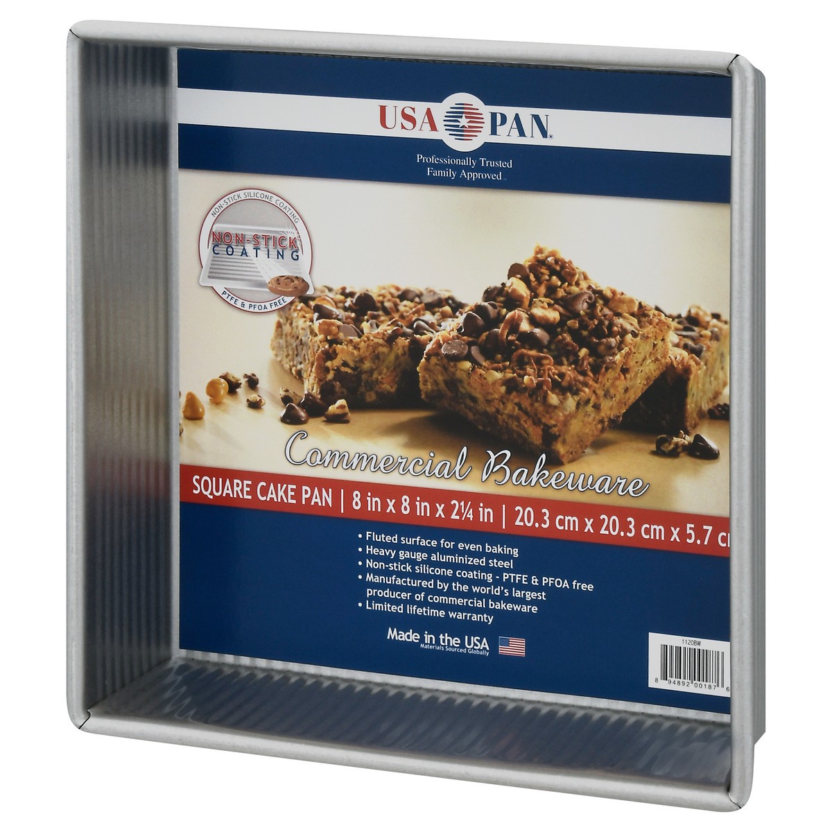 slide 5 of 11, USA Pan 8 Inch Square Square Cake Pan 1 ea, 1 ct