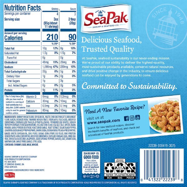 slide 2 of 2, SeaPak Dynamite Shrimp 15 oz, 15 oz