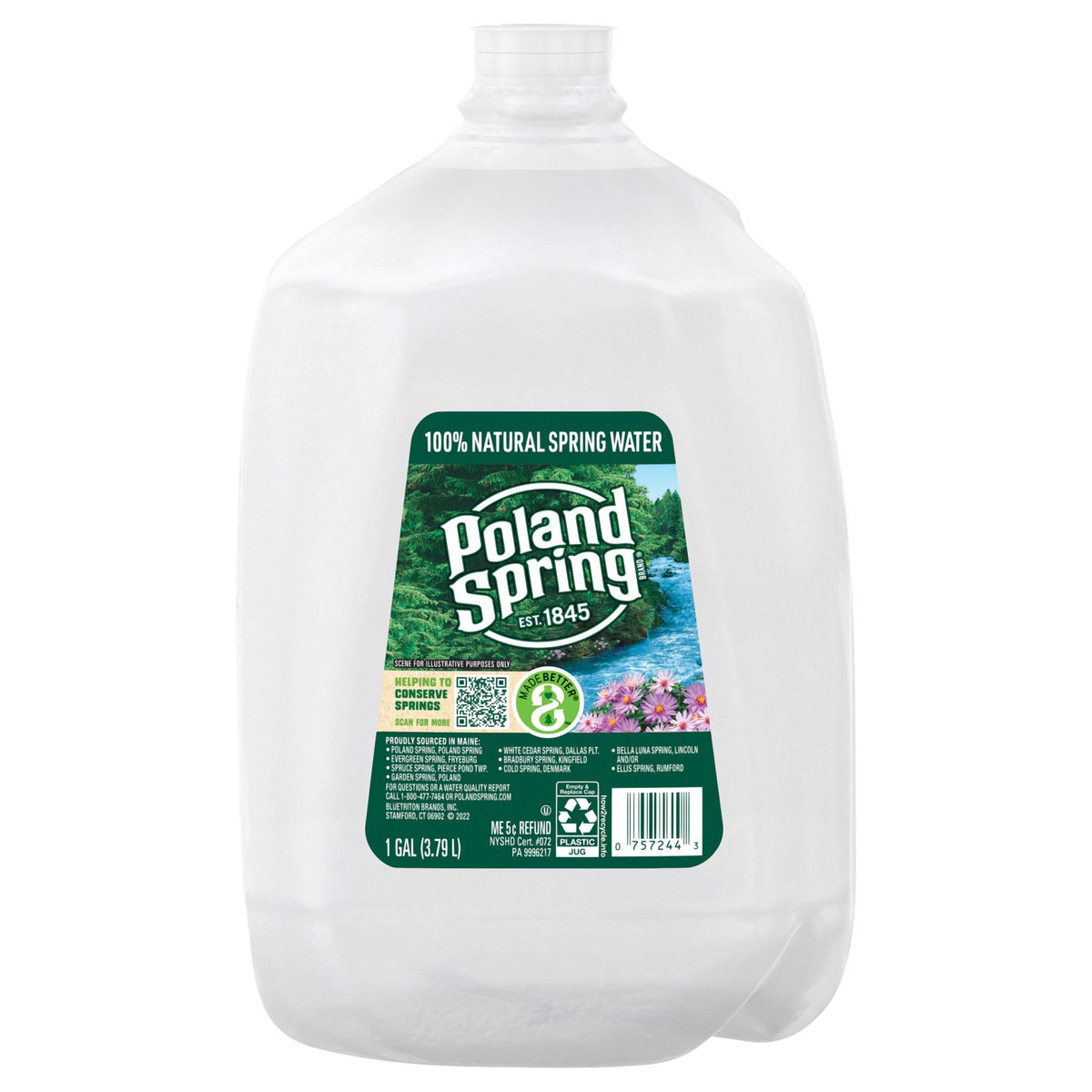 slide 1 of 7, Poland Spring Maine Spring Water, 1-gallon jug, 1 gal