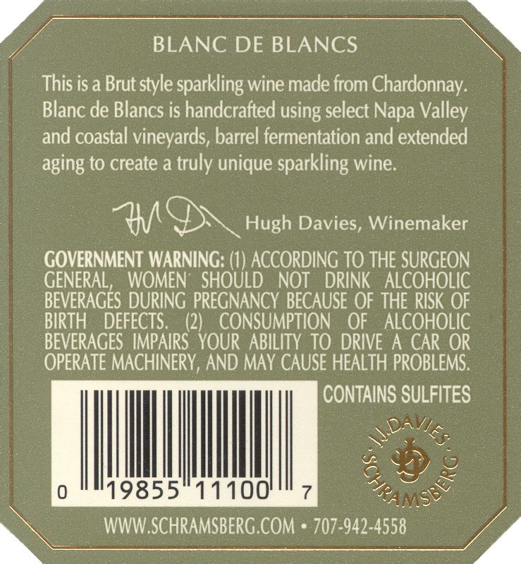 slide 2 of 10, Schramsberg Vineyards Vineyards Blanc de Blancs Brut North Coast, 750 ml