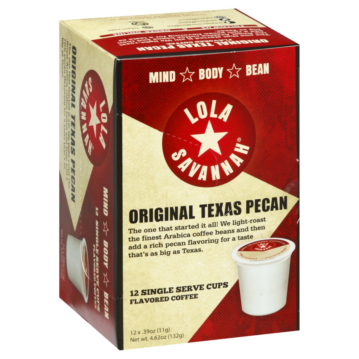 slide 9 of 9, Lola Savannah Single Serve Cups Original Texas Pecan Coffee - 12 ct, 12 ct