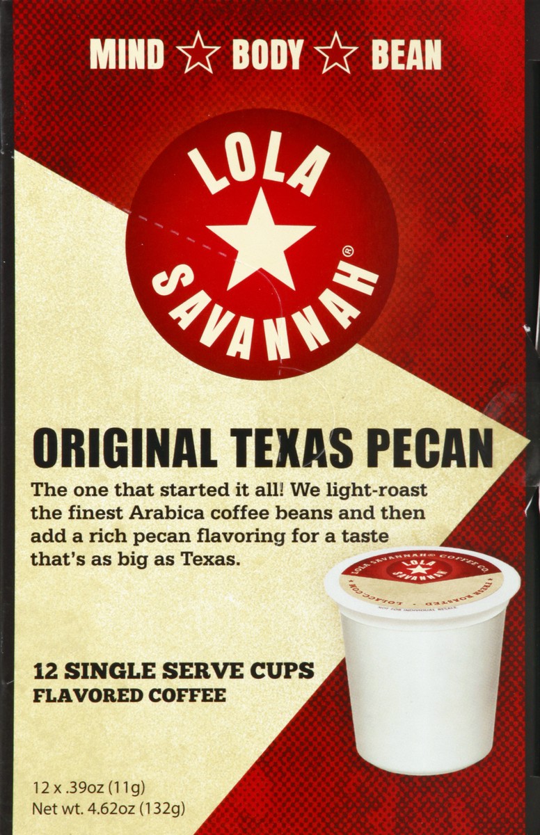 slide 4 of 9, Lola Savannah Single Serve Cups Original Texas Pecan Coffee - 12 ct, 12 ct