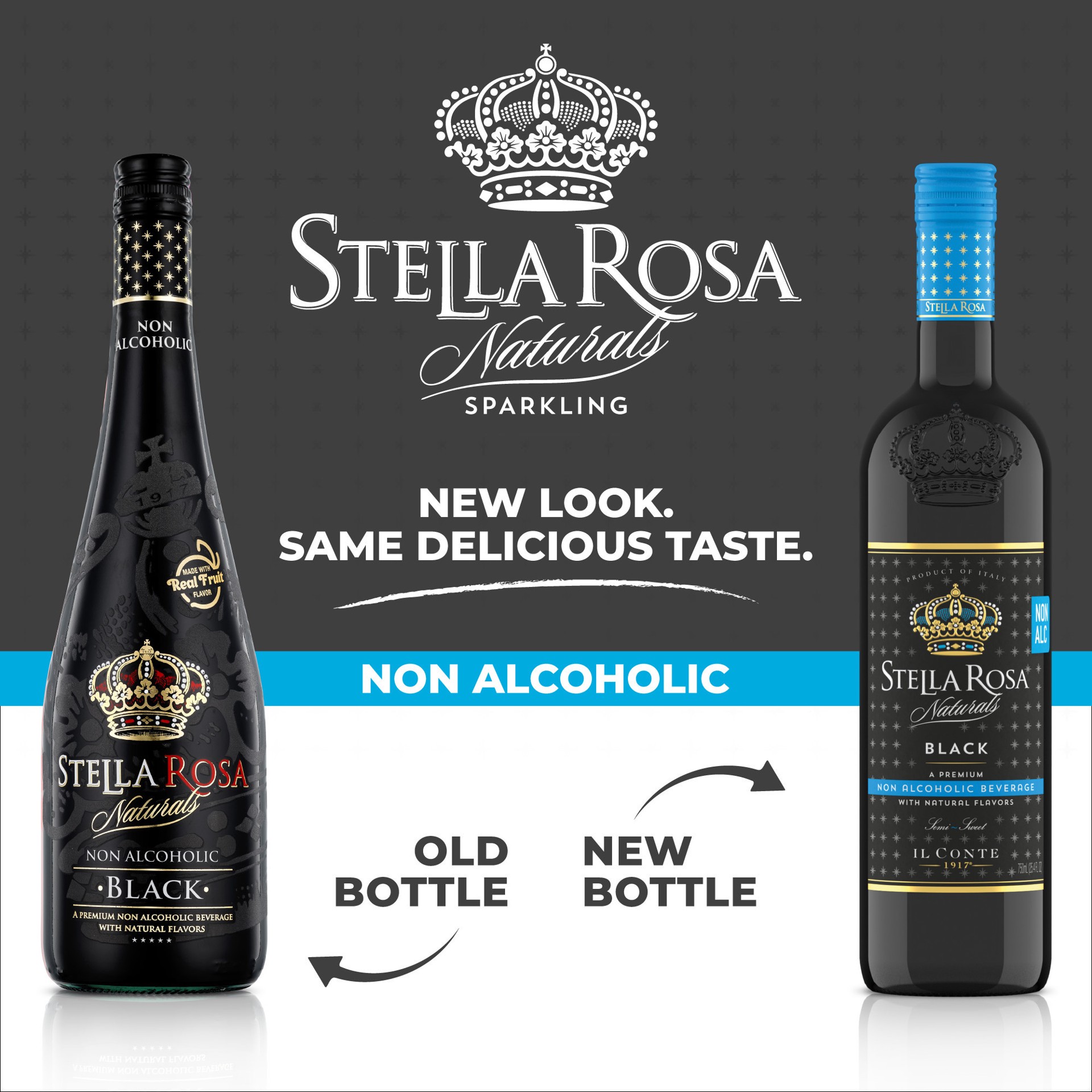 slide 7 of 10, Stella Rosa Naturals Black Naturals Non-Alcoholic Beverage 750mL, 750 ml