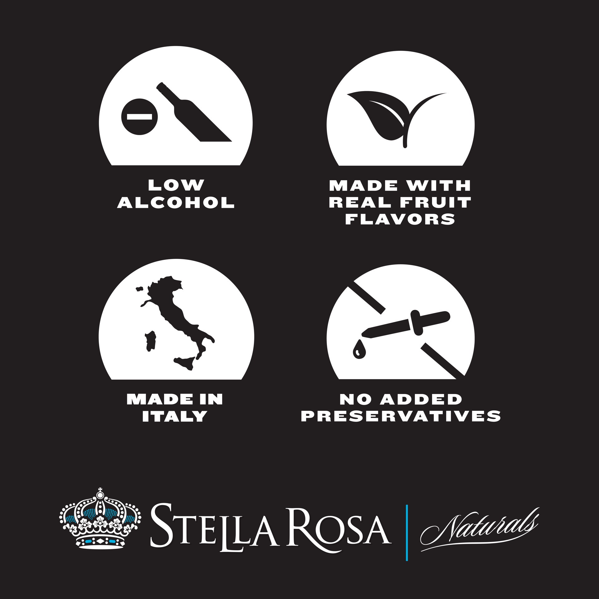 slide 3 of 10, Stella Rosa Naturals Black Naturals Non-Alcoholic Beverage 750mL, 750 ml