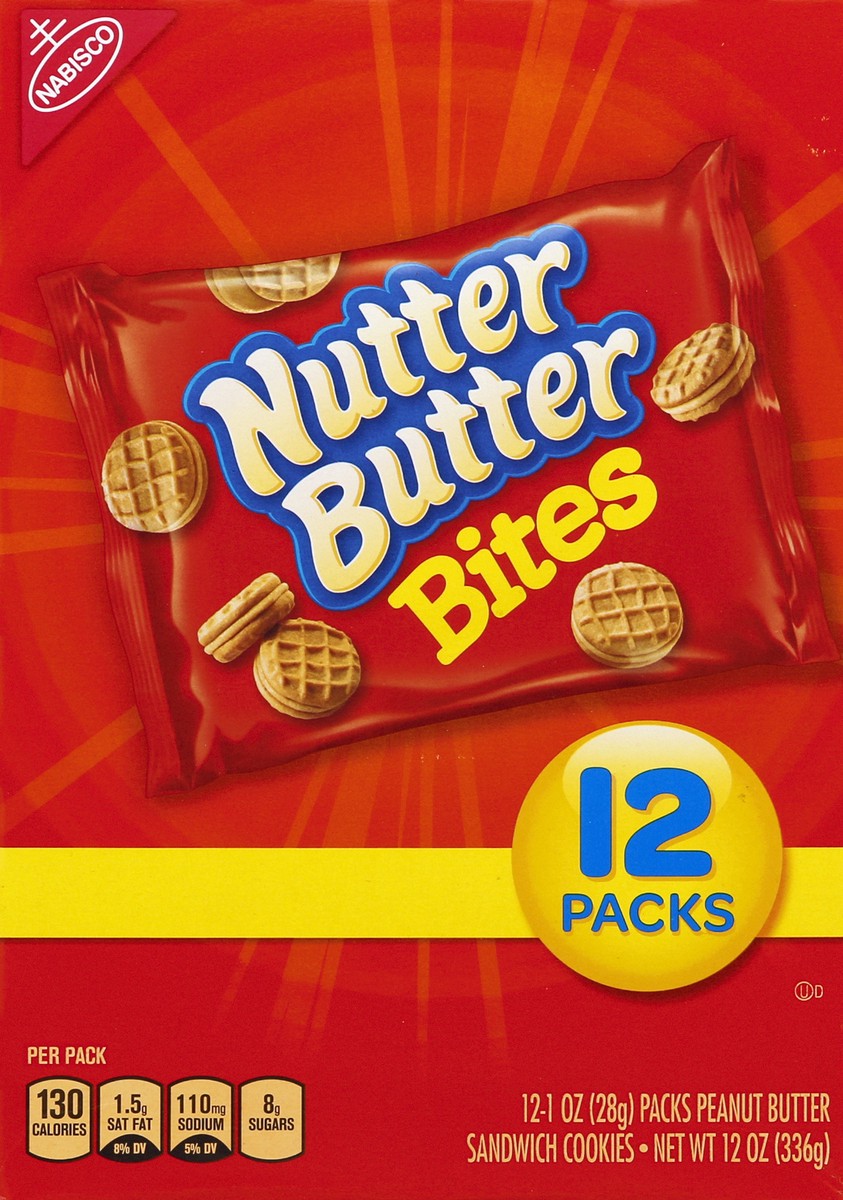 slide 2 of 5, Nutter Butter Bites, 12 ct; 1 oz