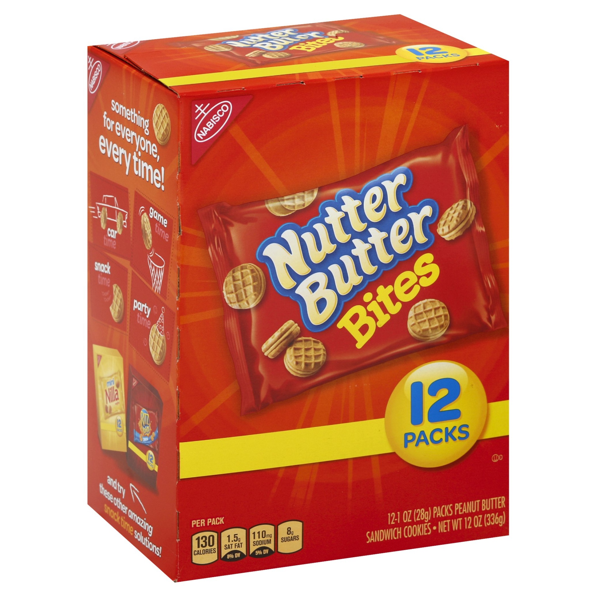 slide 1 of 5, Nutter Butter Bites, 12 ct; 1 oz